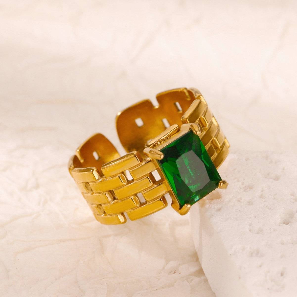Ivy Brick Ring (adjustable)