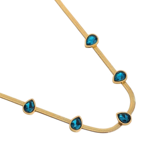 Sapphire Flow Necklace