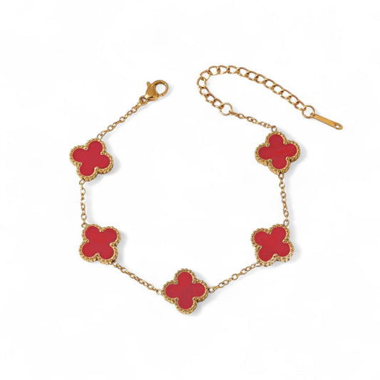 Clover Bracelet [Red]