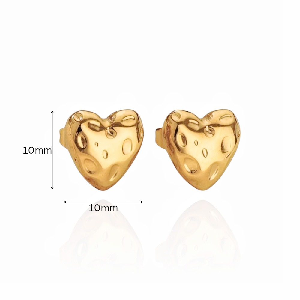Serene Heart Studs