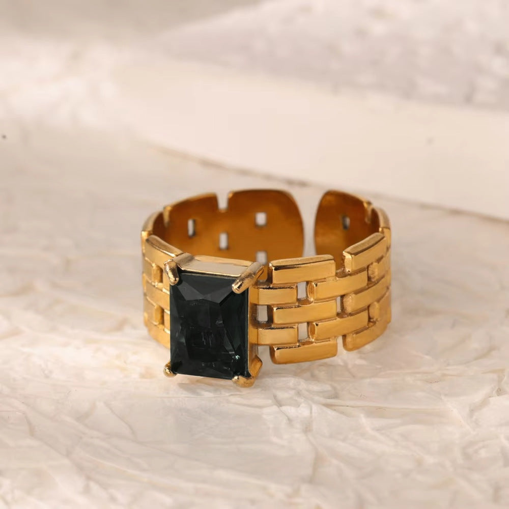 Ivy Brick Ring (adjustable)