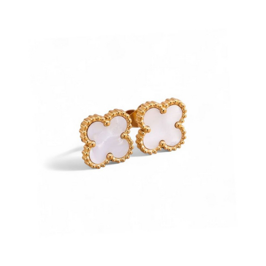 Clover Studs [White]