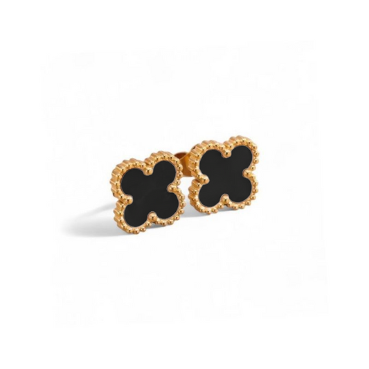 Clover Studs [Black]